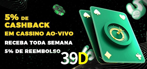 Promoções do cassino ao Vivo 39D